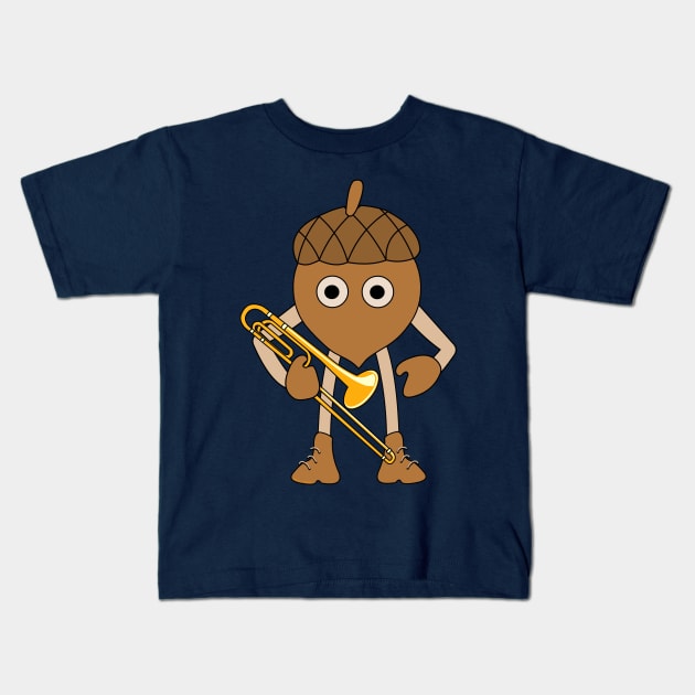 Trombone Nut Kids T-Shirt by Barthol Graphics